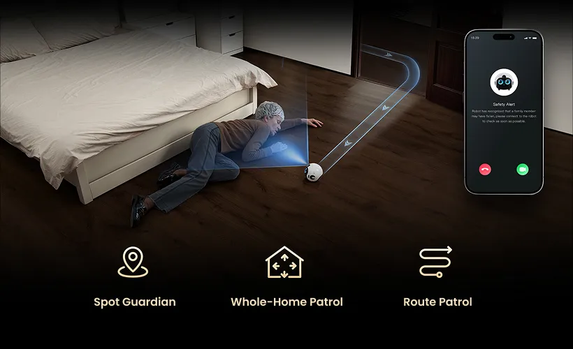 EBO Max smart patrol and fall detection