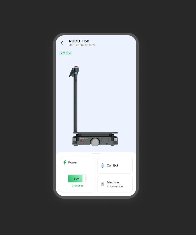 Manage with Pudu Link app