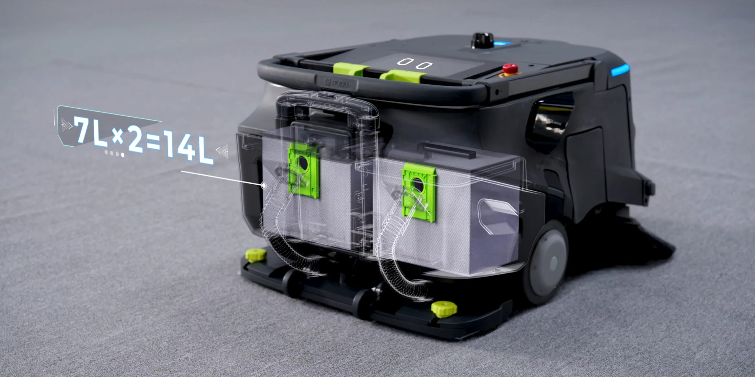 Dust and waste separation system