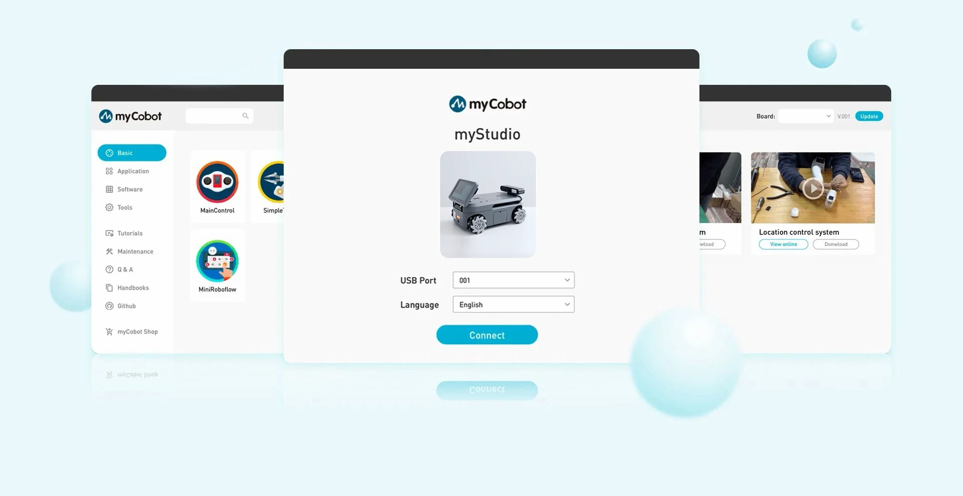 photo of myCobot Arduino with main features